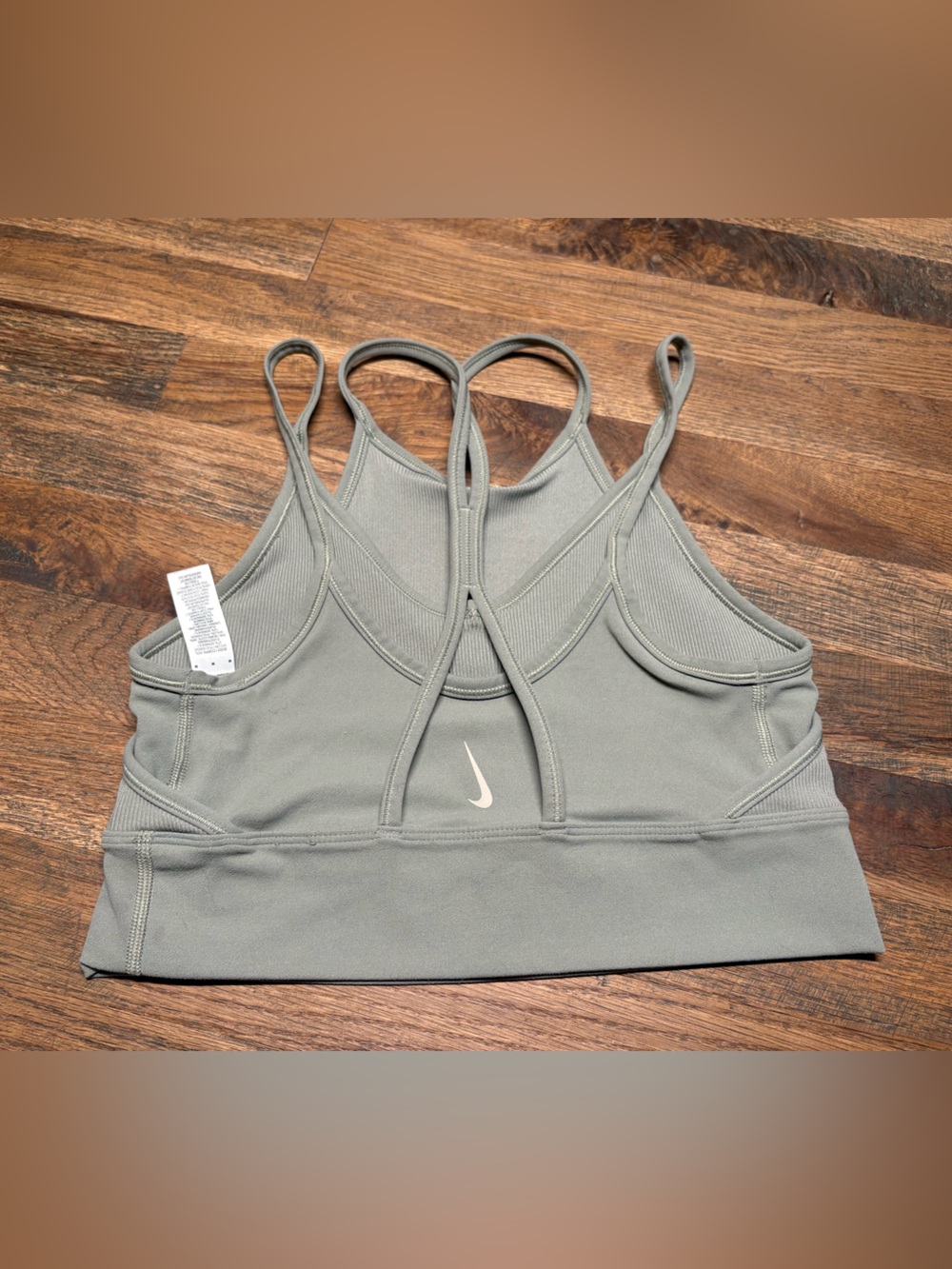 Sage Green Ribbed Nike Sports Bra Women’s